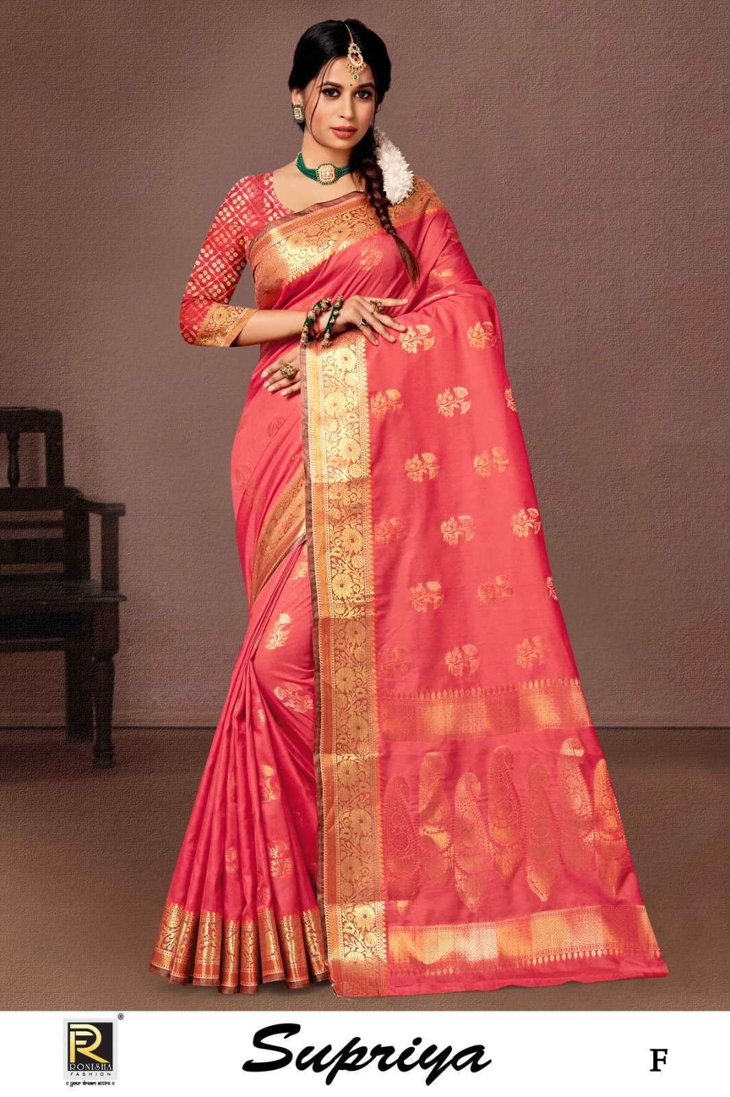 Ronisha Supriya Banarasi Silk Designer Saree Wholesale catalog
