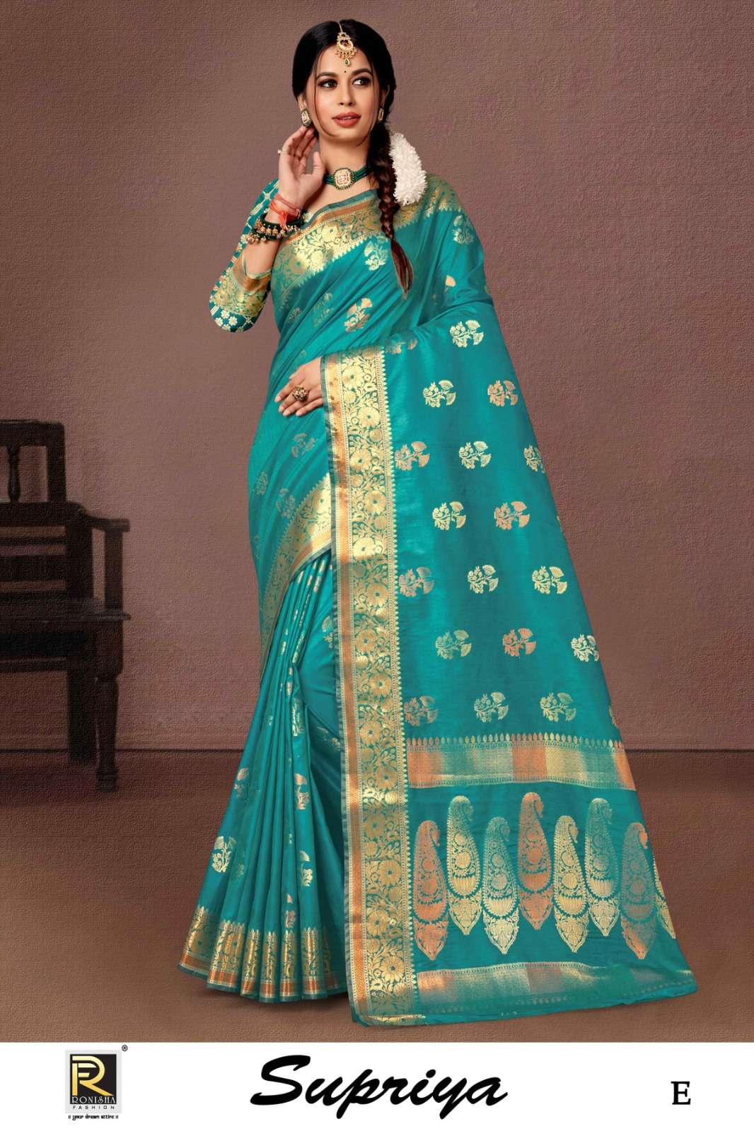 Ronisha Supriya Banarasi Silk Designer Saree Wholesale catalog