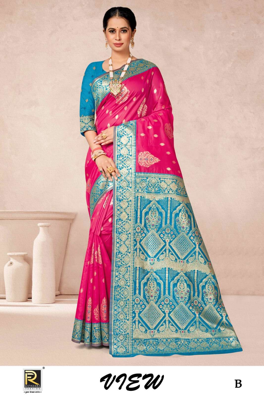 Ronisha View Designer banarasi Silk premium Saree Wholesale catalog