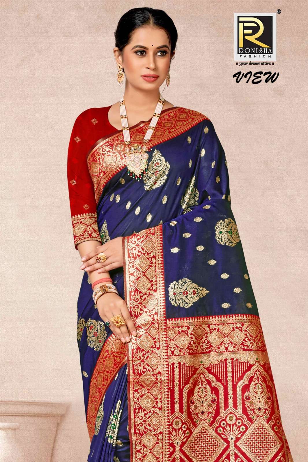 Ronisha View Designer banarasi Silk premium Saree Wholesale catalog