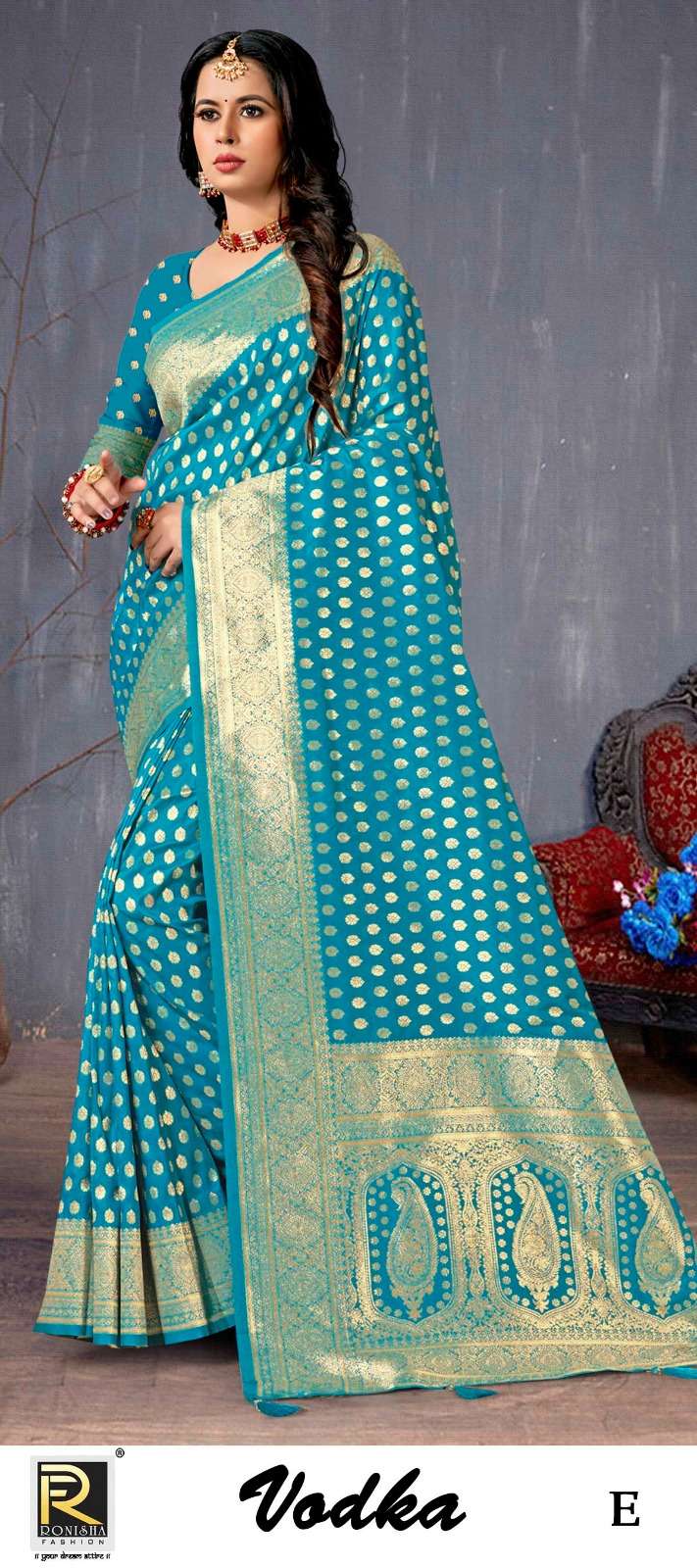 Ronisha Vodka Banarasi Silk Saree Wholesale catalog