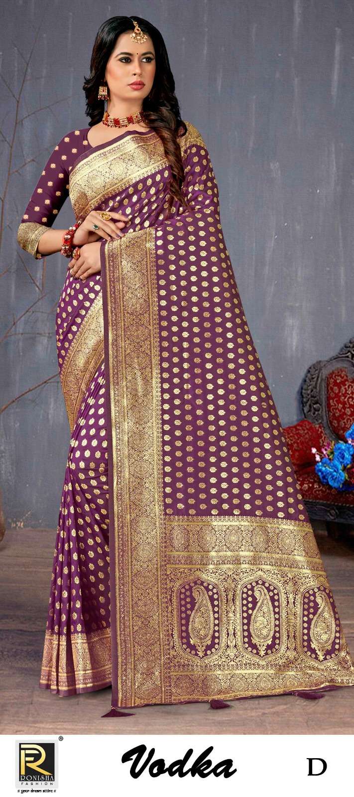 Ronisha Vodka Banarasi Silk Saree Wholesale catalog