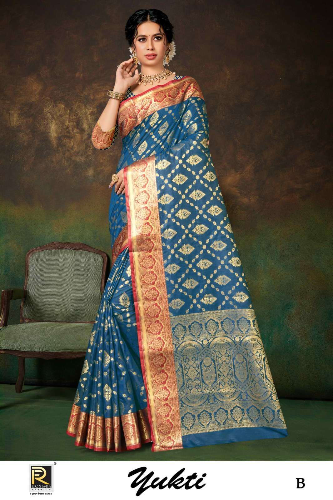 Ronisha Yukti Designer Banarasi Silk Saree Wholesale catalog
