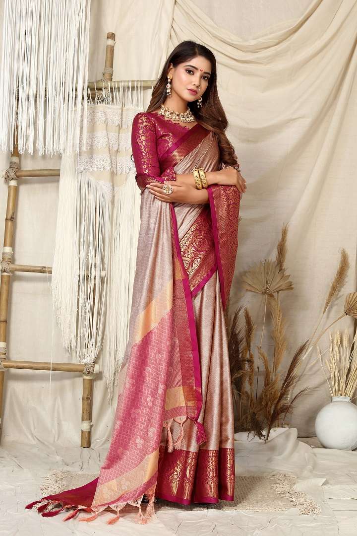 Rubina 2 Jari Worked Banarasi Silk Saree Wholesale catalog