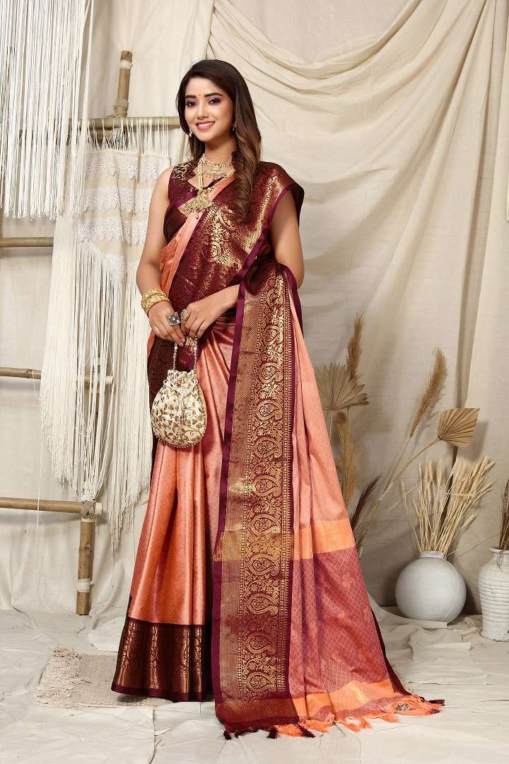 Rubina Party Wear Jari Worked Banarasi Silk Saree Wholesale catalog