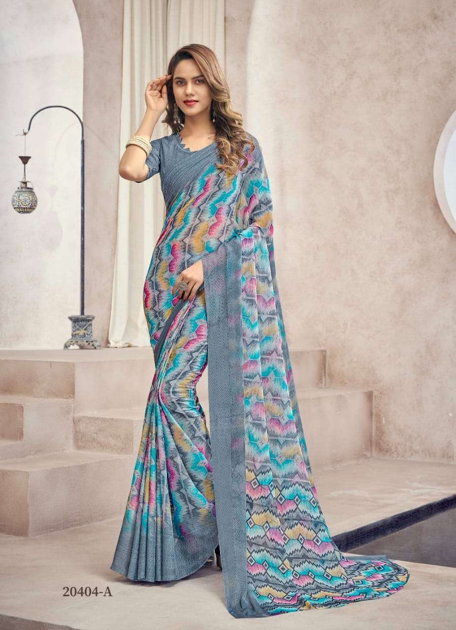 Ruchi Star Chiffon 88 Casual Wear Saree Wholesale catalog