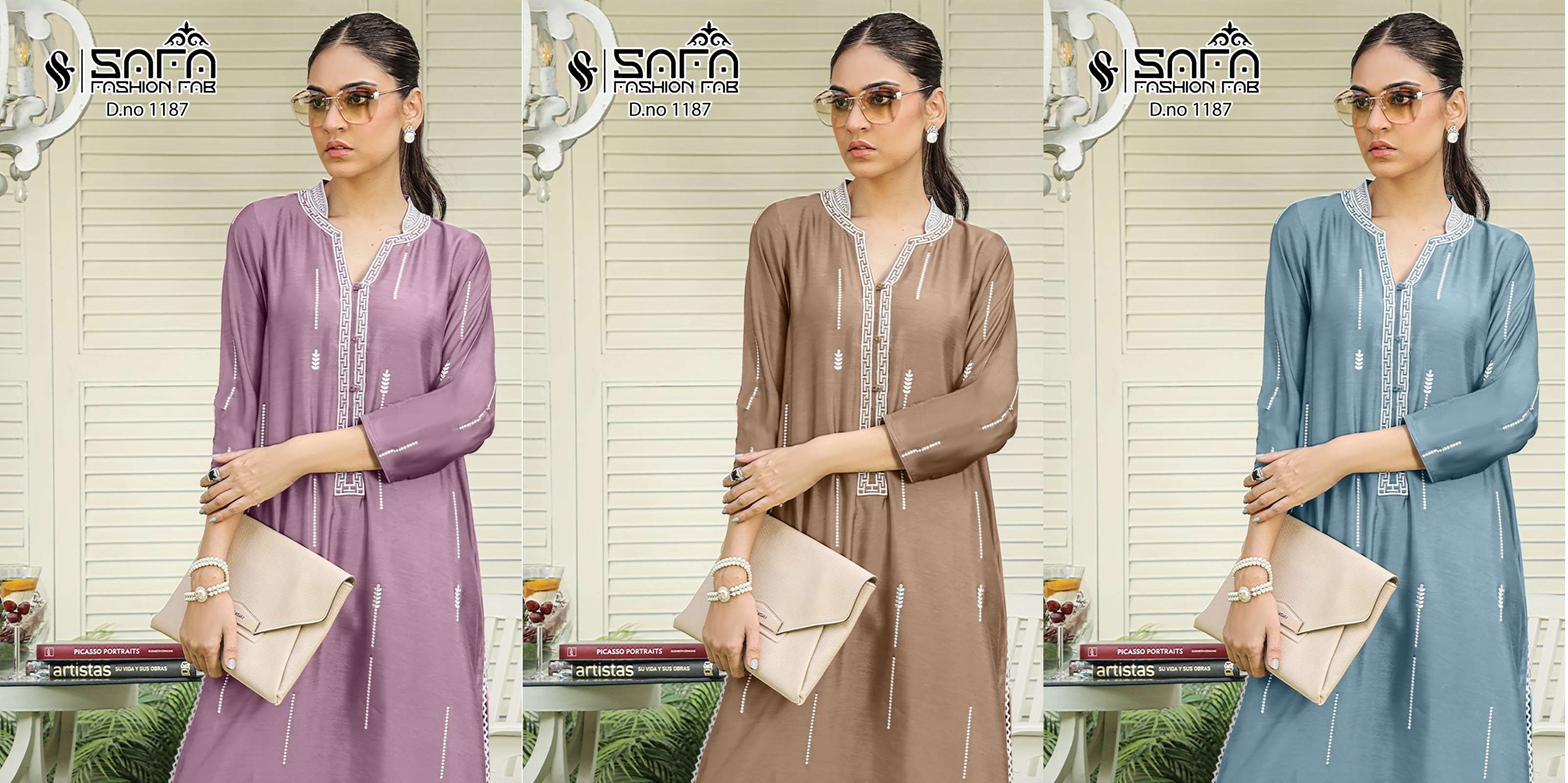 Safa Fashion 1187 Designer Pakistani suits Wholesale catalog