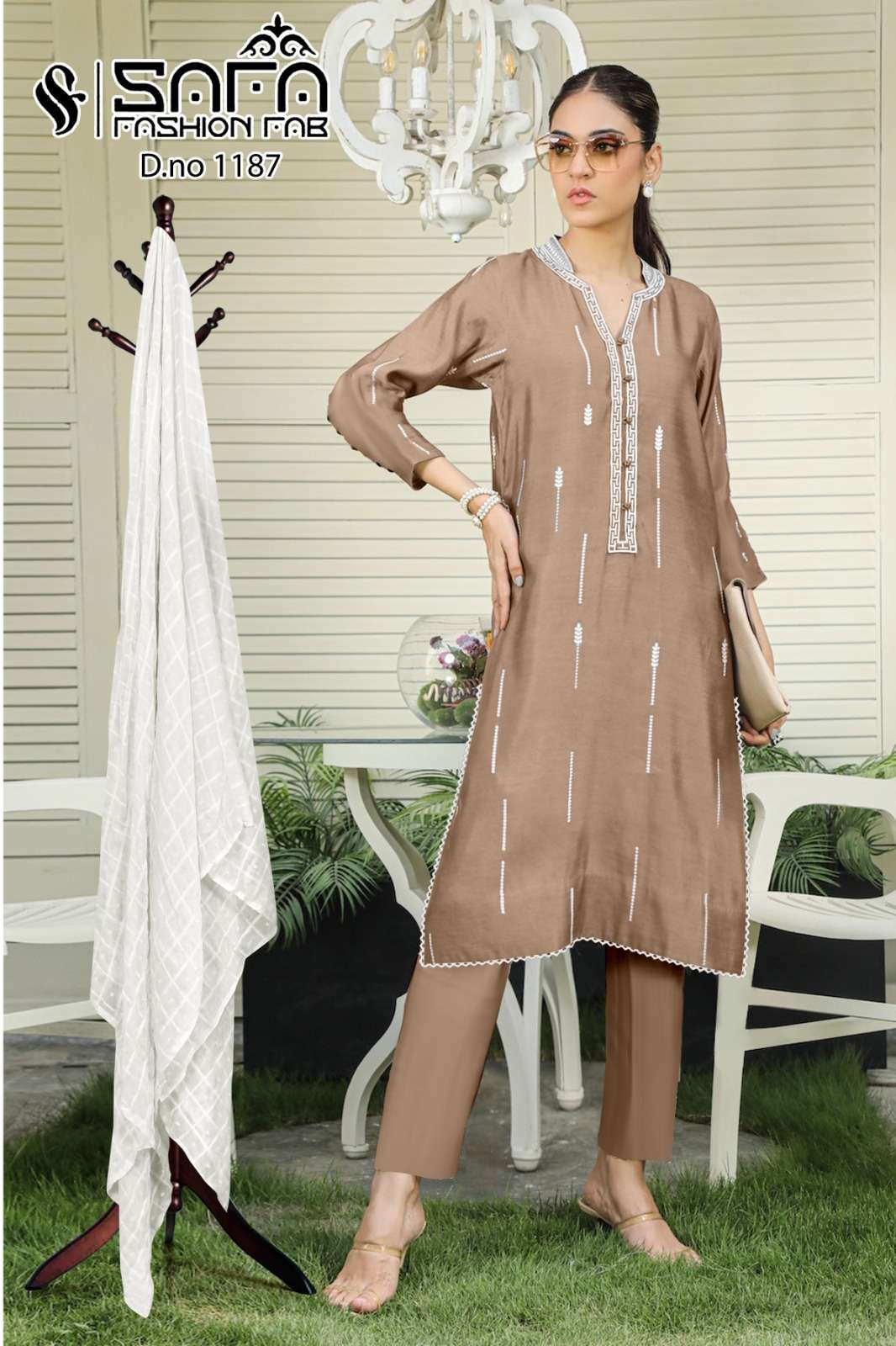 Safa Fashion 1187 Designer Pakistani suits Wholesale catalog