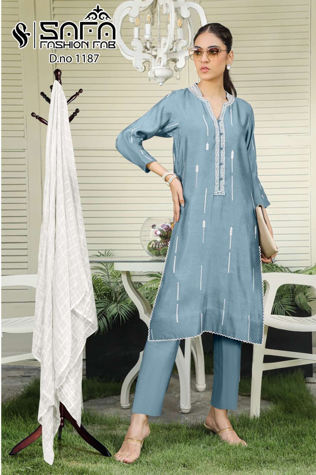 Safa Fashion 1187 Designer Pakistani suits Wholesale catalog
