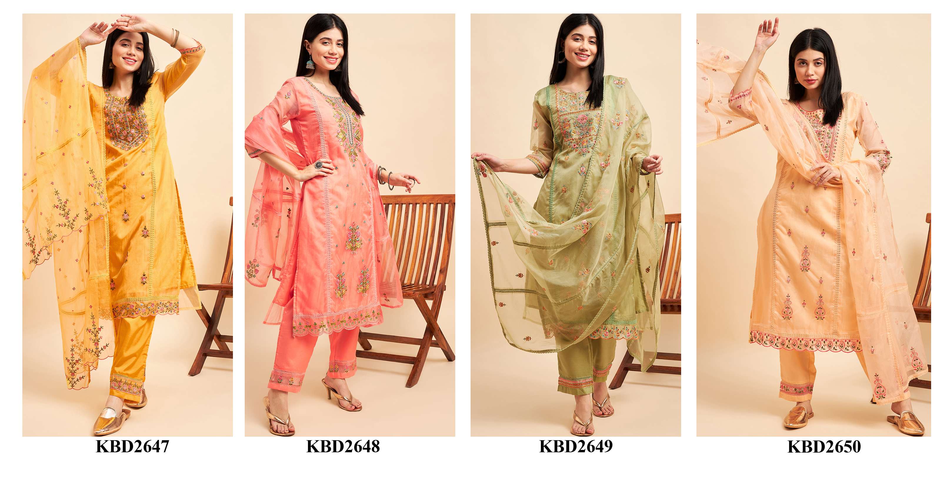 Salimar Vol 12 Festive Wear Kurti Pant With Dupatta Wholesale catalog