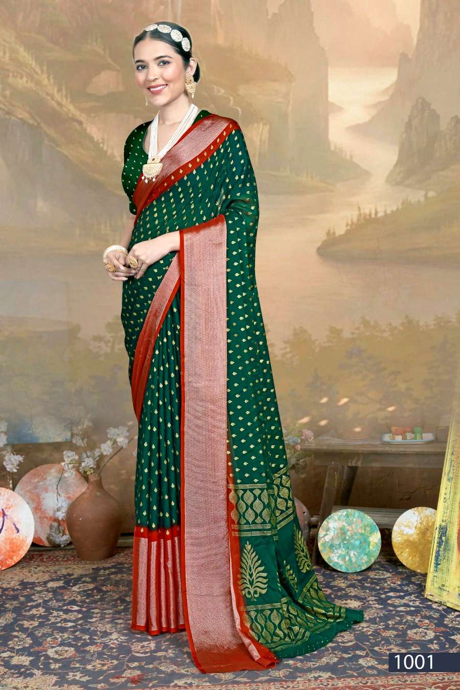 Saroj Jalpari Vol-1 Designer Chiffon Saree Wholesale catalog