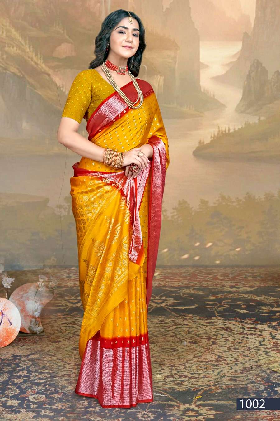 Saroj Jalpari Vol-1 Designer Chiffon Saree Wholesale catalog