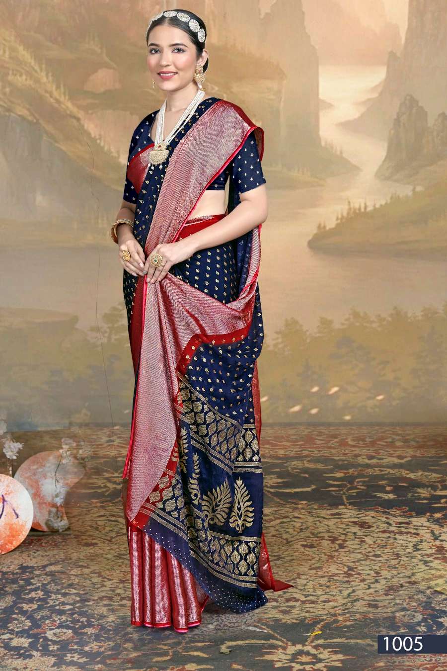 Saroj Jalpari Vol-1 Designer Chiffon Saree Wholesale catalog