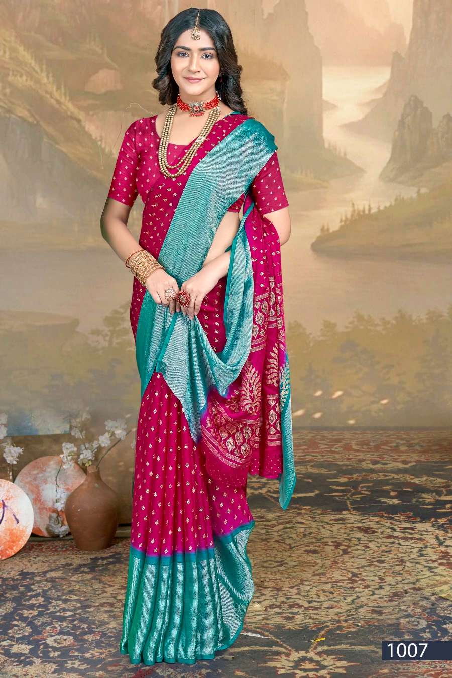 Saroj Jalpari Vol-1 Designer Chiffon Saree Wholesale catalog