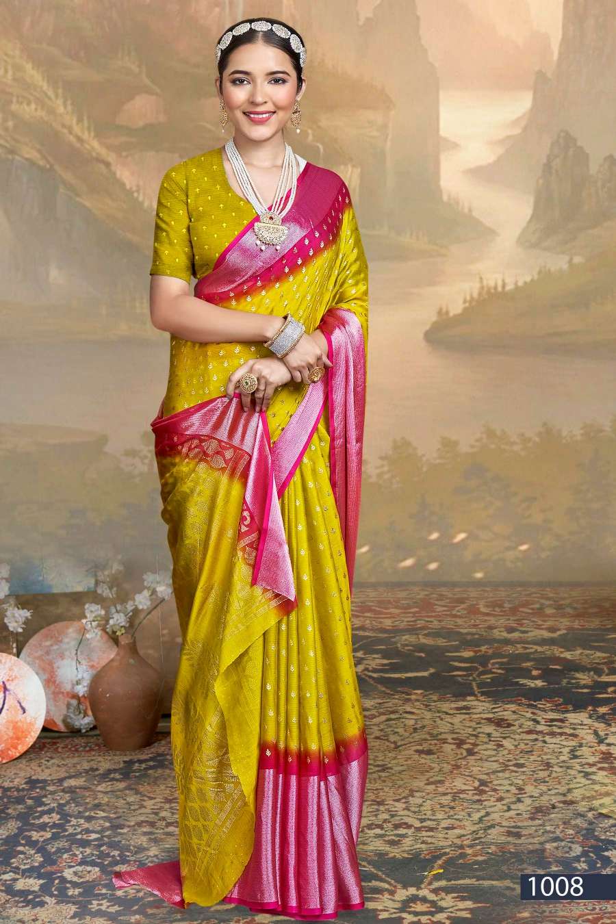 Saroj Jalpari Vol-1 Designer Chiffon Saree Wholesale catalog
