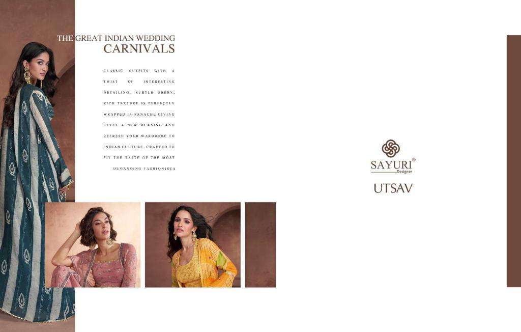 SAYURI DESIGNER UTSAV Salwar Kameez Wholesale catalog