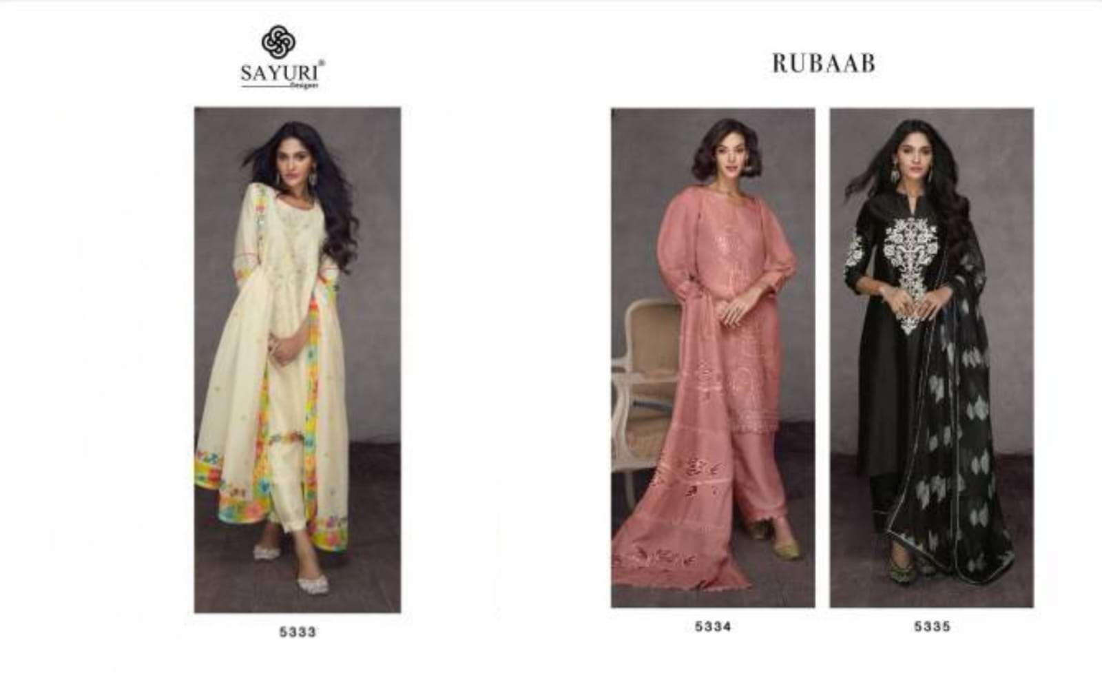 SAYURI RUBAAB Salwar Kameez Wholesale catalog