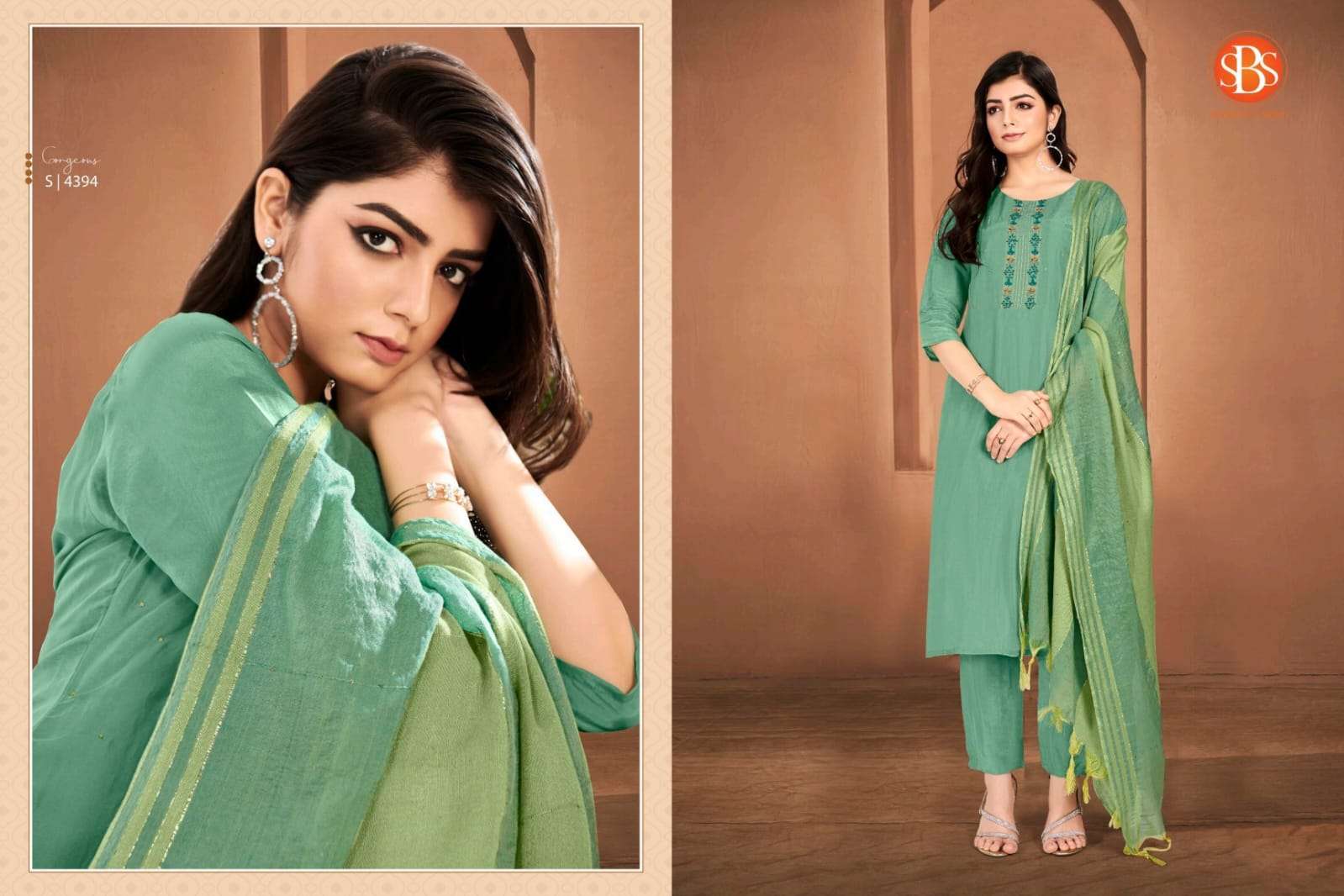 SBS MODETHNIC DARPANA KURTI WITH PANT & DUPATTA Wholesale catalog