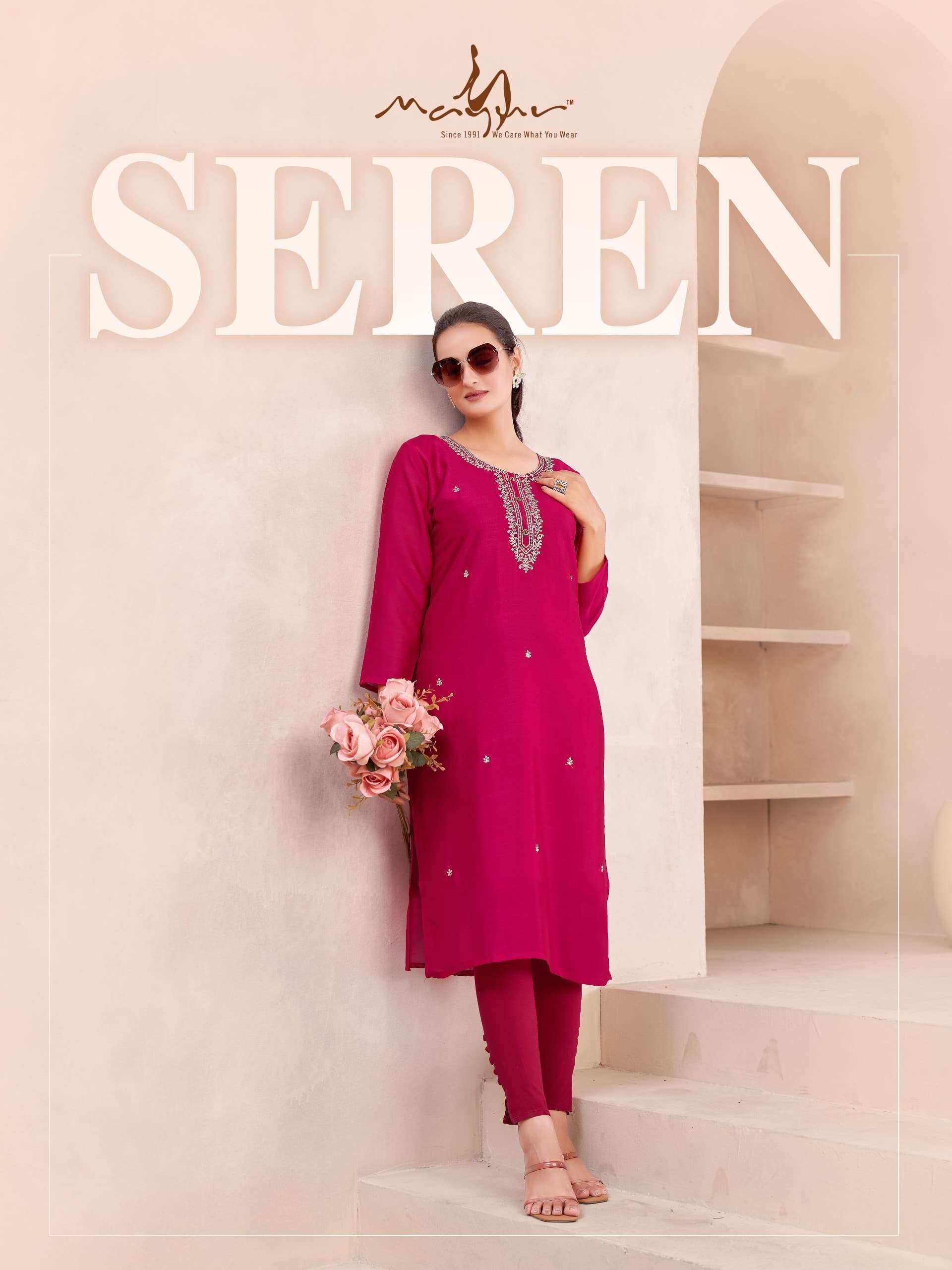 Seren Trending heavy Vichitra Kurti Wholesale catalog