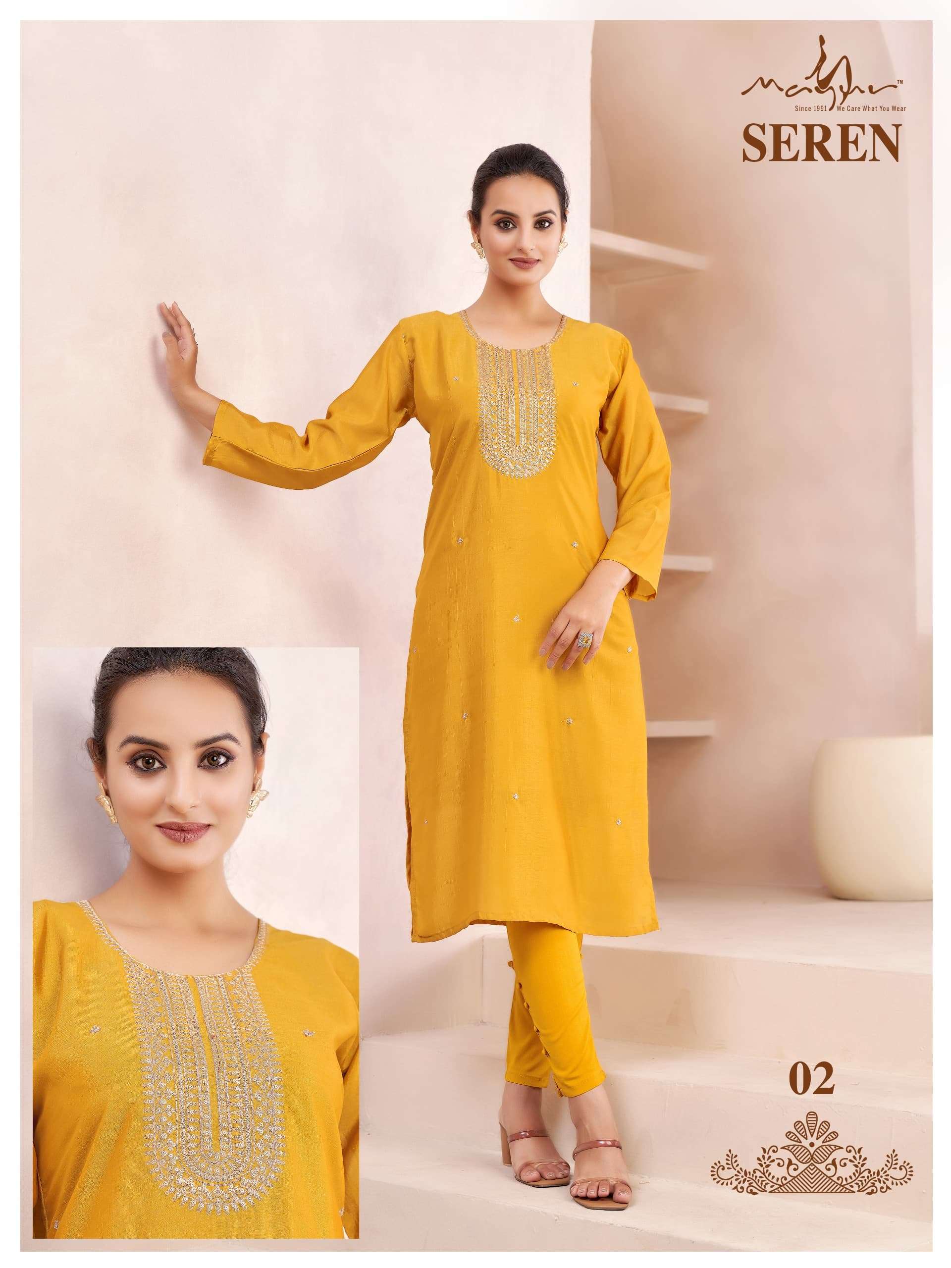 Seren Trending heavy Vichitra Kurti Wholesale catalog
