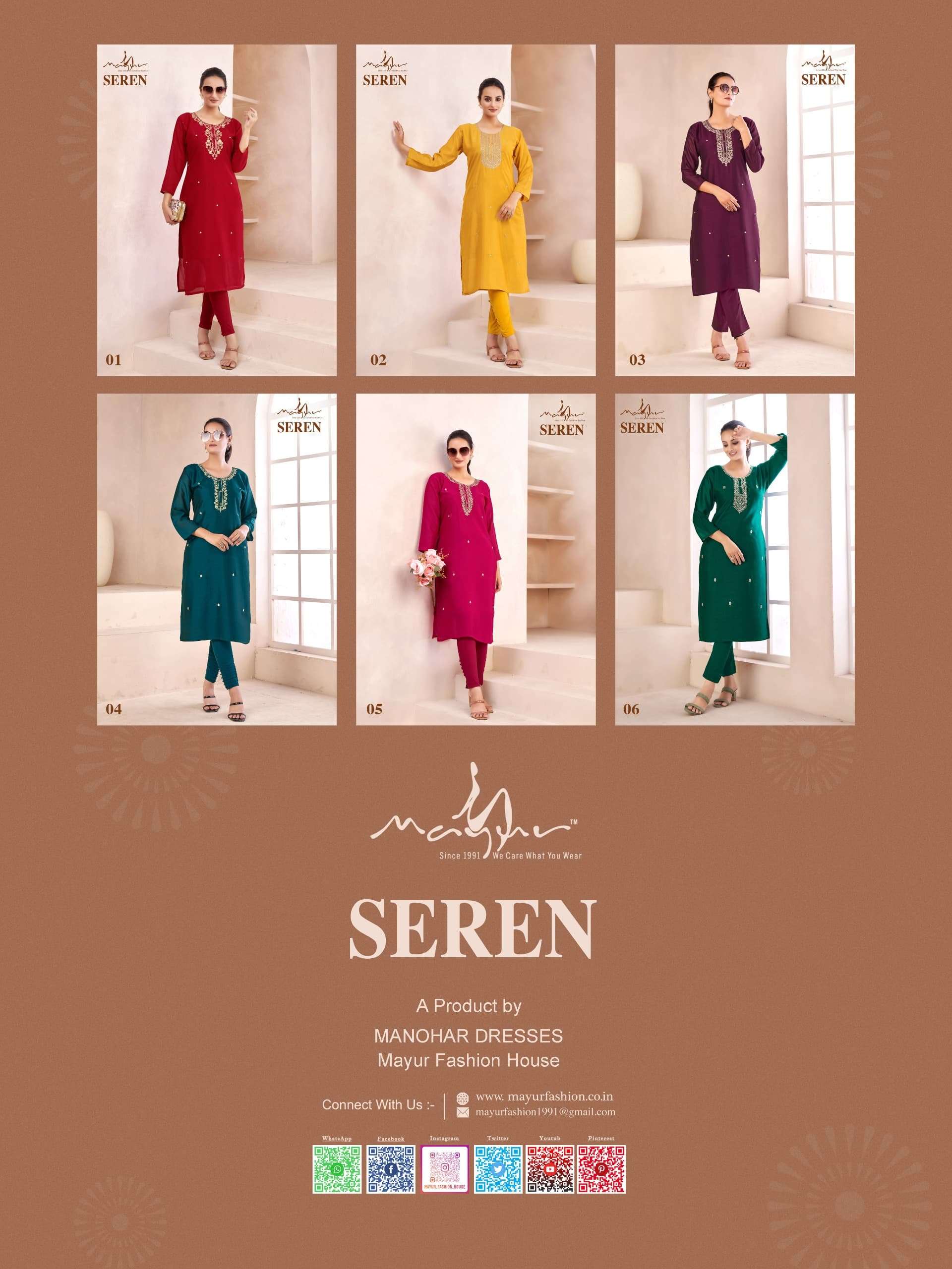 Seren Trending heavy Vichitra Kurti Wholesale catalog