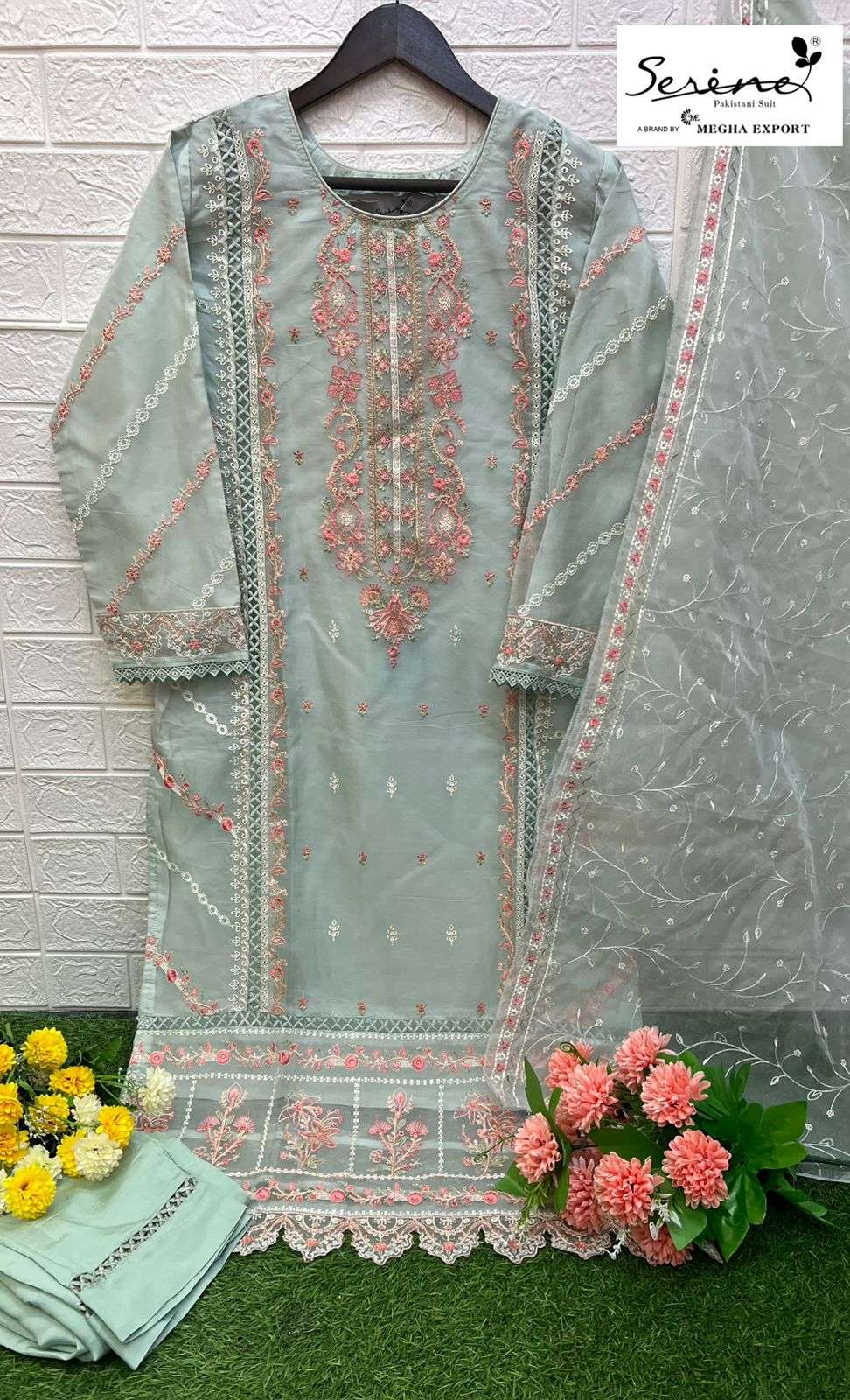 Serine 189  ORGANZA HEAVY EMBROIDERED Salwar Kameez Wholesale catalog