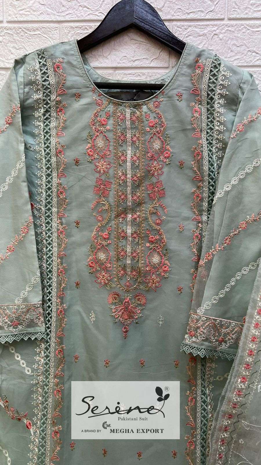 Serine 189  ORGANZA HEAVY EMBROIDERED Salwar Kameez Wholesale catalog