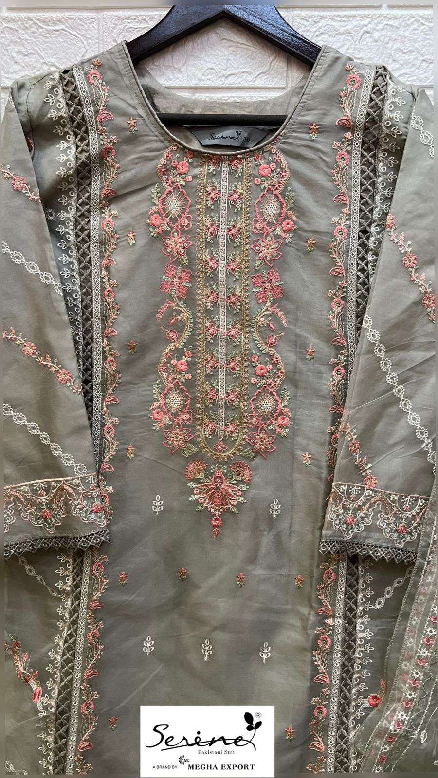 Serine 189  ORGANZA HEAVY EMBROIDERED Salwar Kameez Wholesale catalog