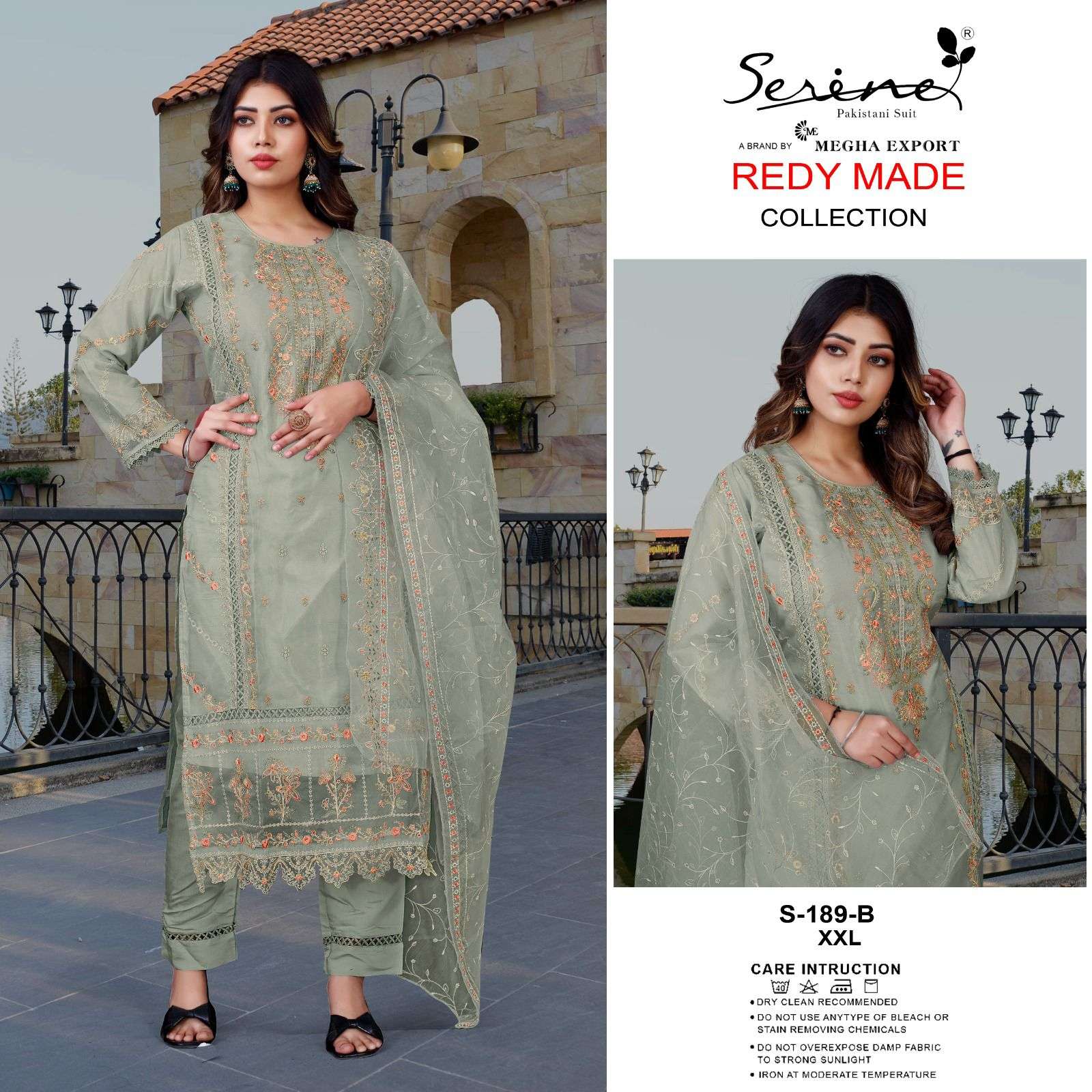 Serine 189  ORGANZA HEAVY EMBROIDERED Salwar Kameez Wholesale catalog