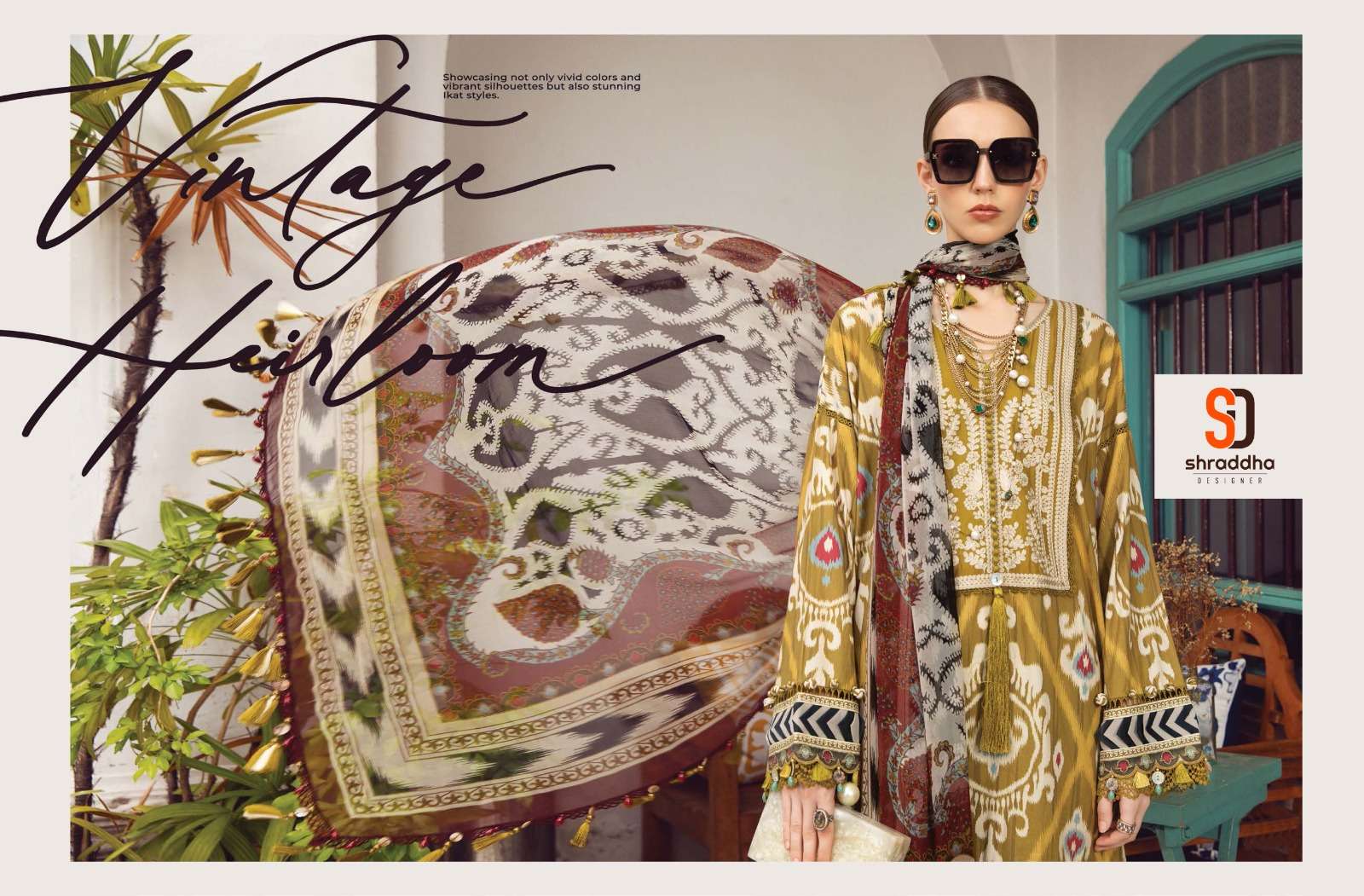 Sharaddha M Print Vol 17 Cotton Dupatta Pakistani Salwar Suits Wholesale catalog