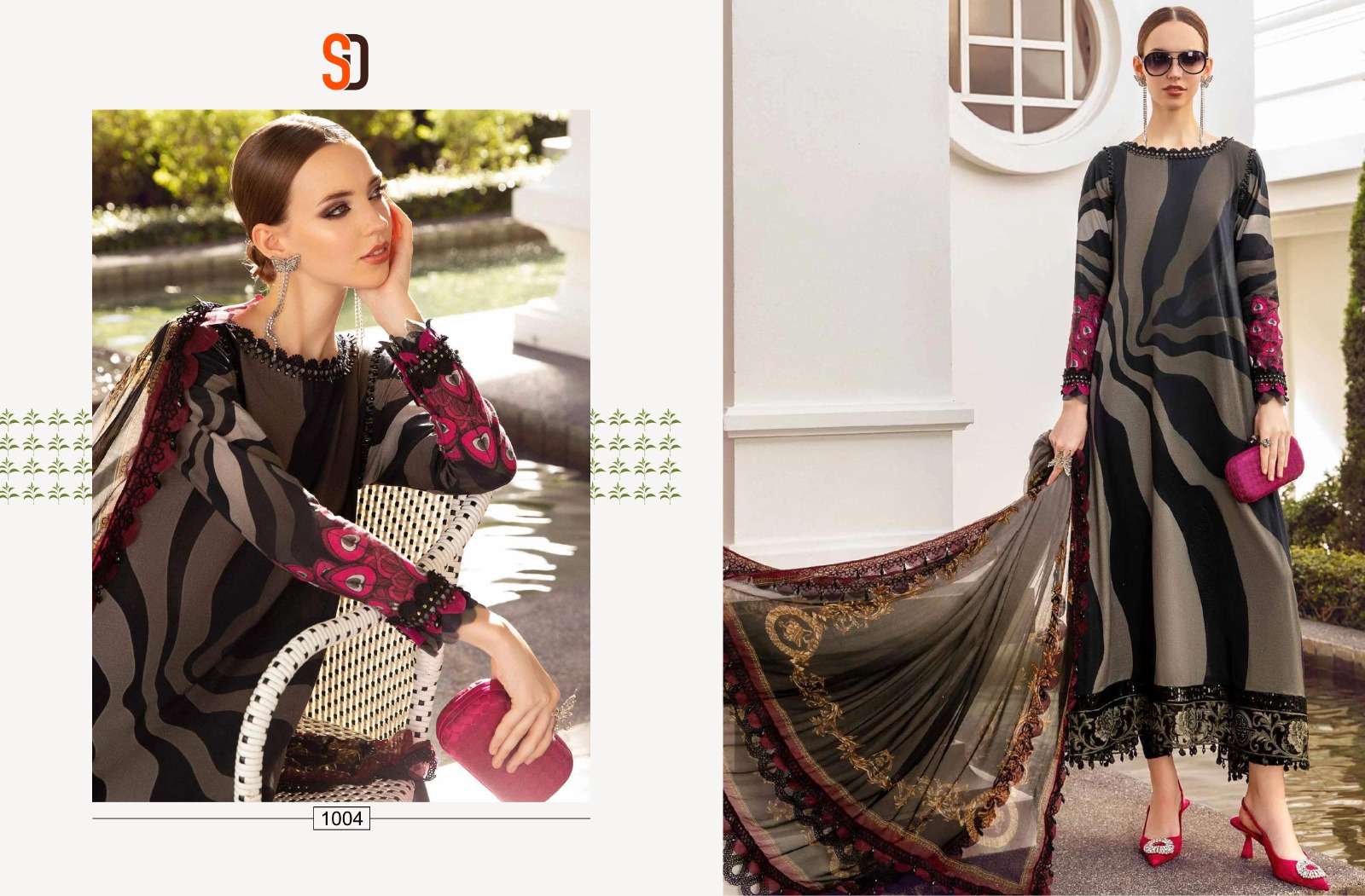 Shraddha M Print Vol 16 Cotton Dupatta Pakistani Salwar Suits Wholesale catalog