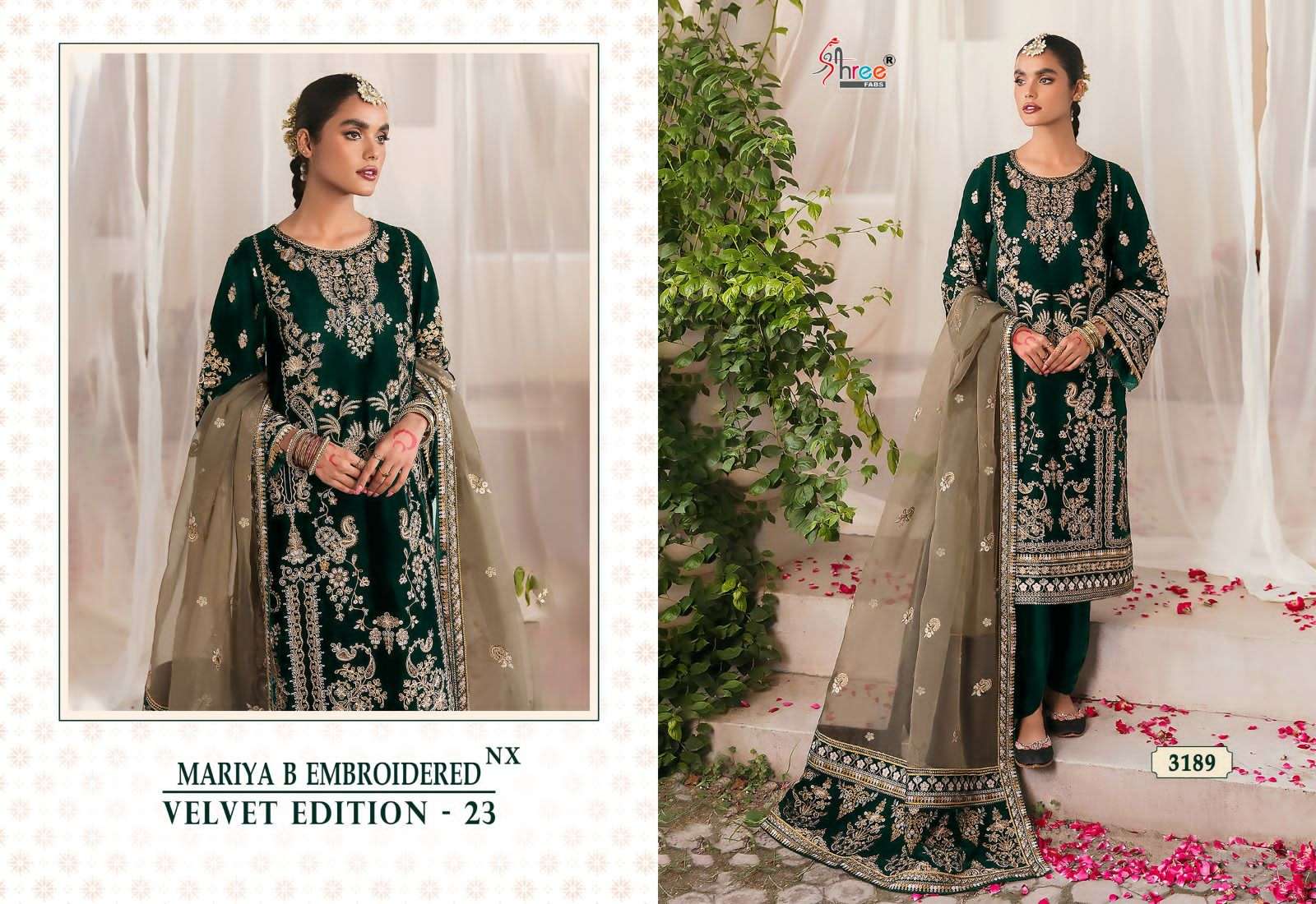 Shree Mariya B Embroidered Nx Velvet Edition 23 Pakistani Salwar Kameez Wholesale catalog