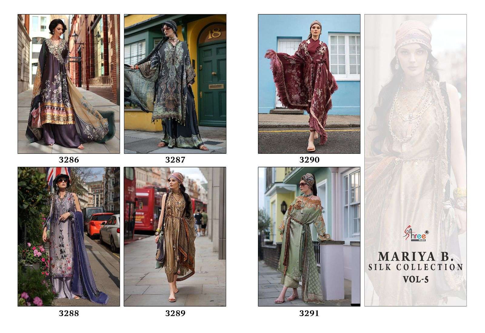Shree Mariya B Silk Collection Vol 5 Exclsuive Pakistani Wholesale catalog