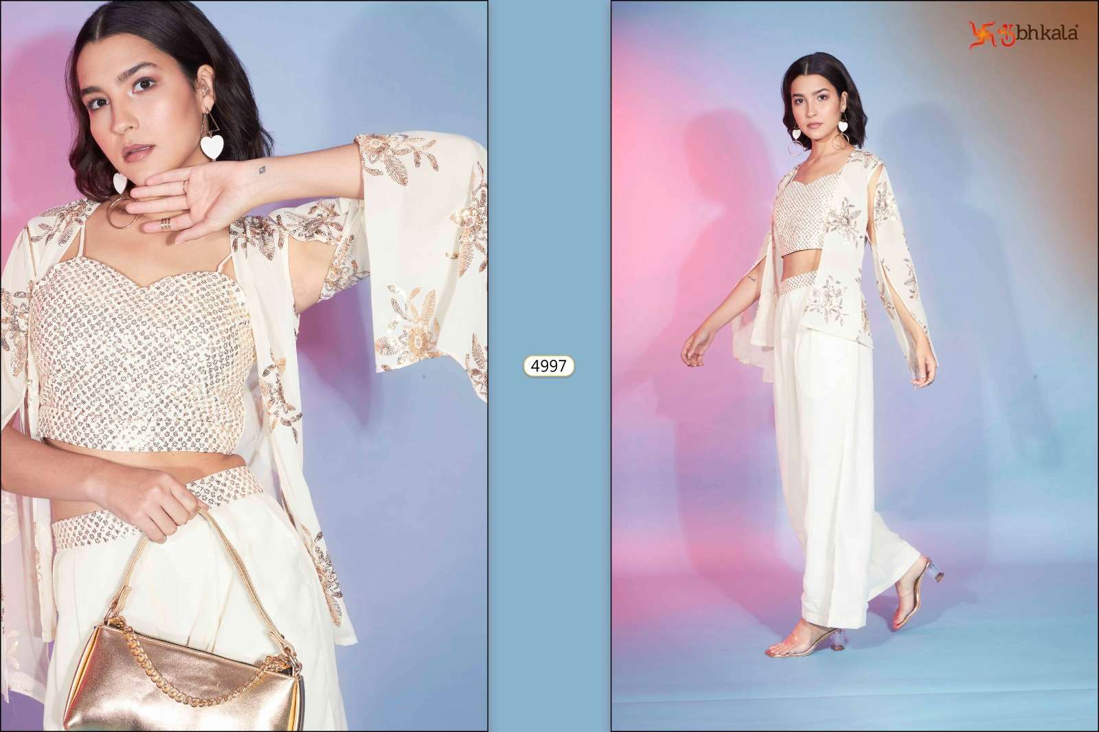 SHUBHKALA FLORY VOL. 43 Stitched Ethnic Co-Ords Set Kurti Wholesale catalog