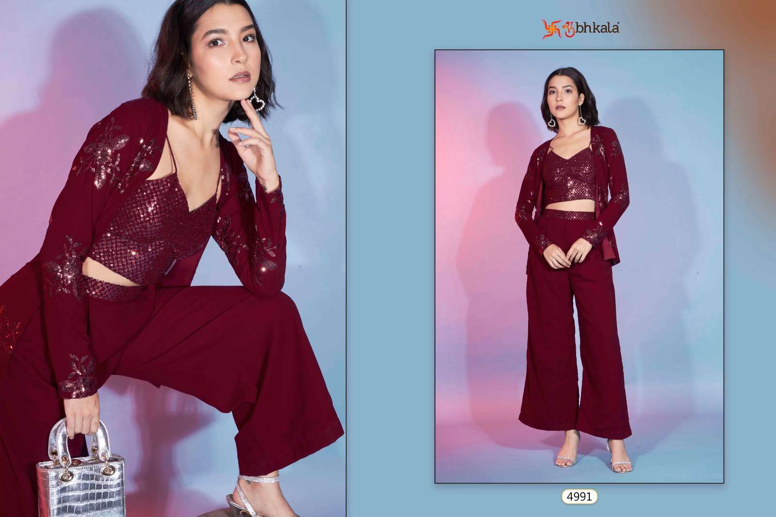 SHUBHKALA FLORY VOL. 43 Stitched Ethnic Co-Ords Set Kurti Wholesale catalog
