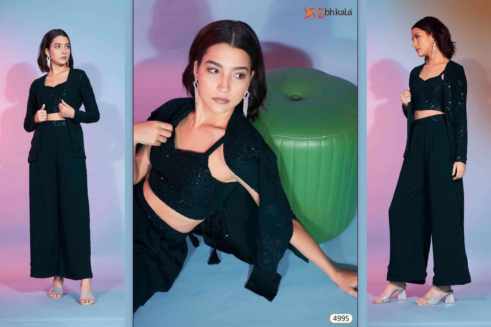 SHUBHKALA FLORY VOL. 43 Stitched Ethnic Co-Ords Set Kurti Wholesale catalog