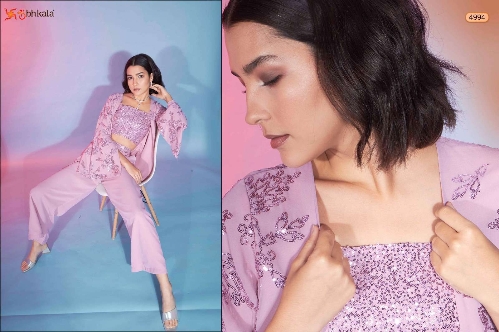 SHUBHKALA FLORY VOL. 43 Stitched Ethnic Co-Ords Set Kurti Wholesale catalog