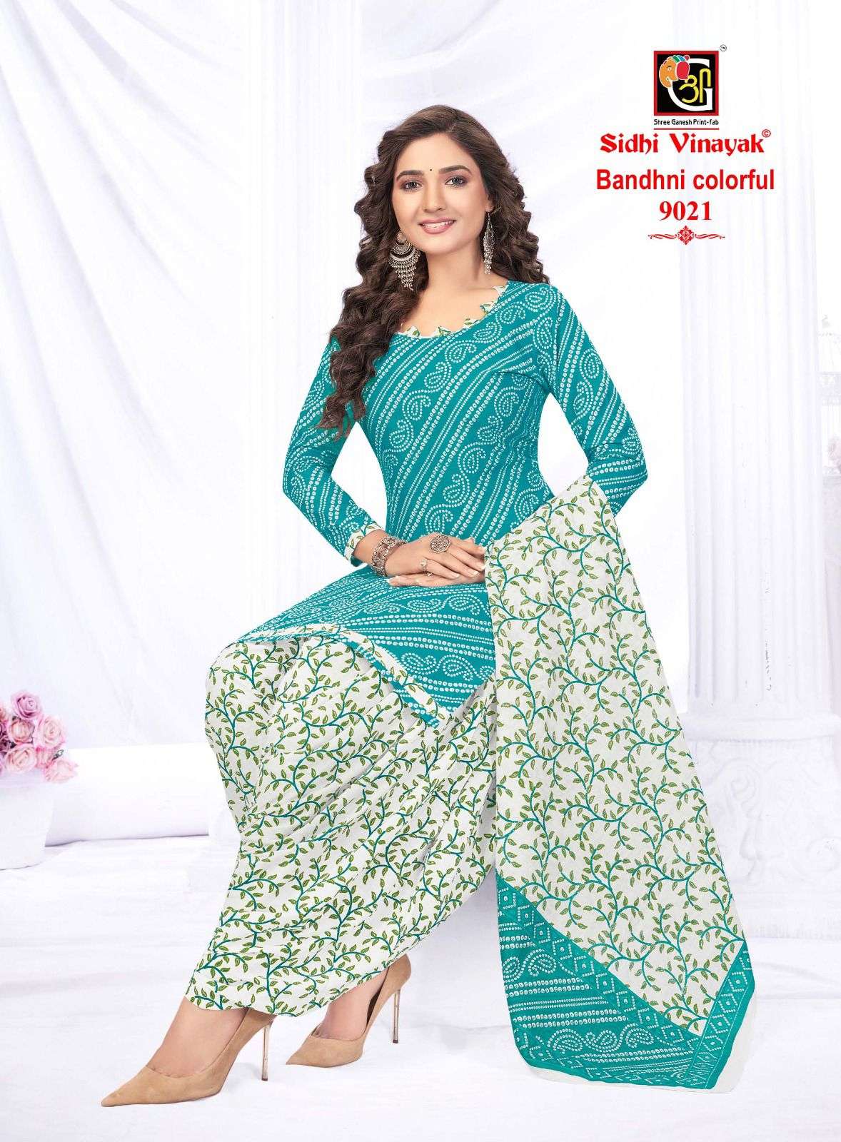 Sidhi Vinayak Bandhni Colourfull Vol-1 -Dress Material -Wholesale Catalog