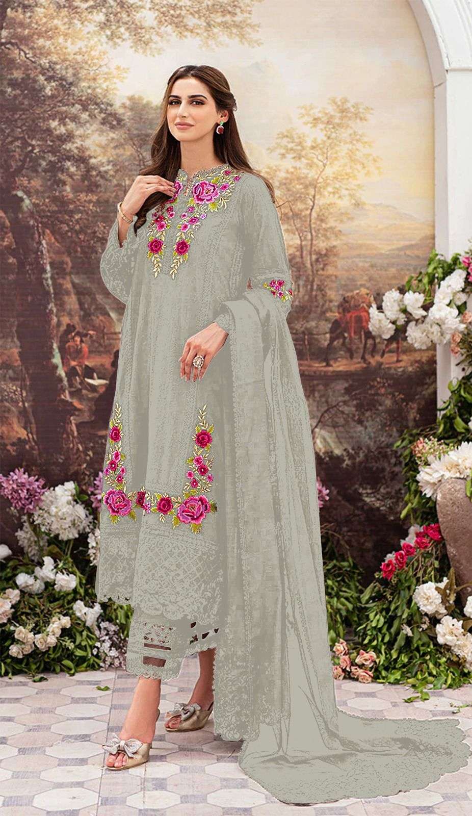 Simra S 5 G To J Georgette Pakistani Salwar Suits Wholesale catalog
