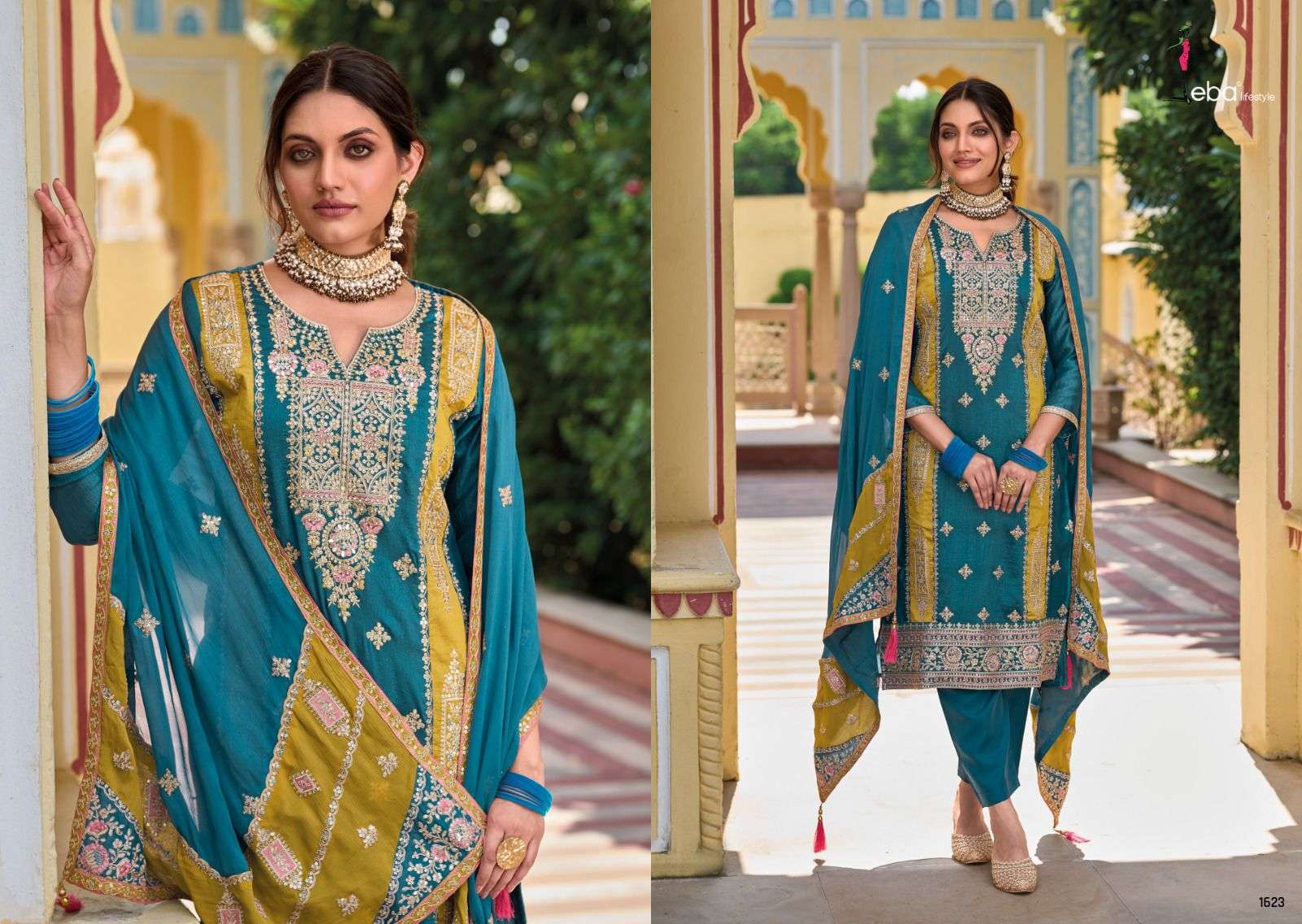 SOPHIA premium silk with  emboidery work Salwar Kameez Wholesale catalog