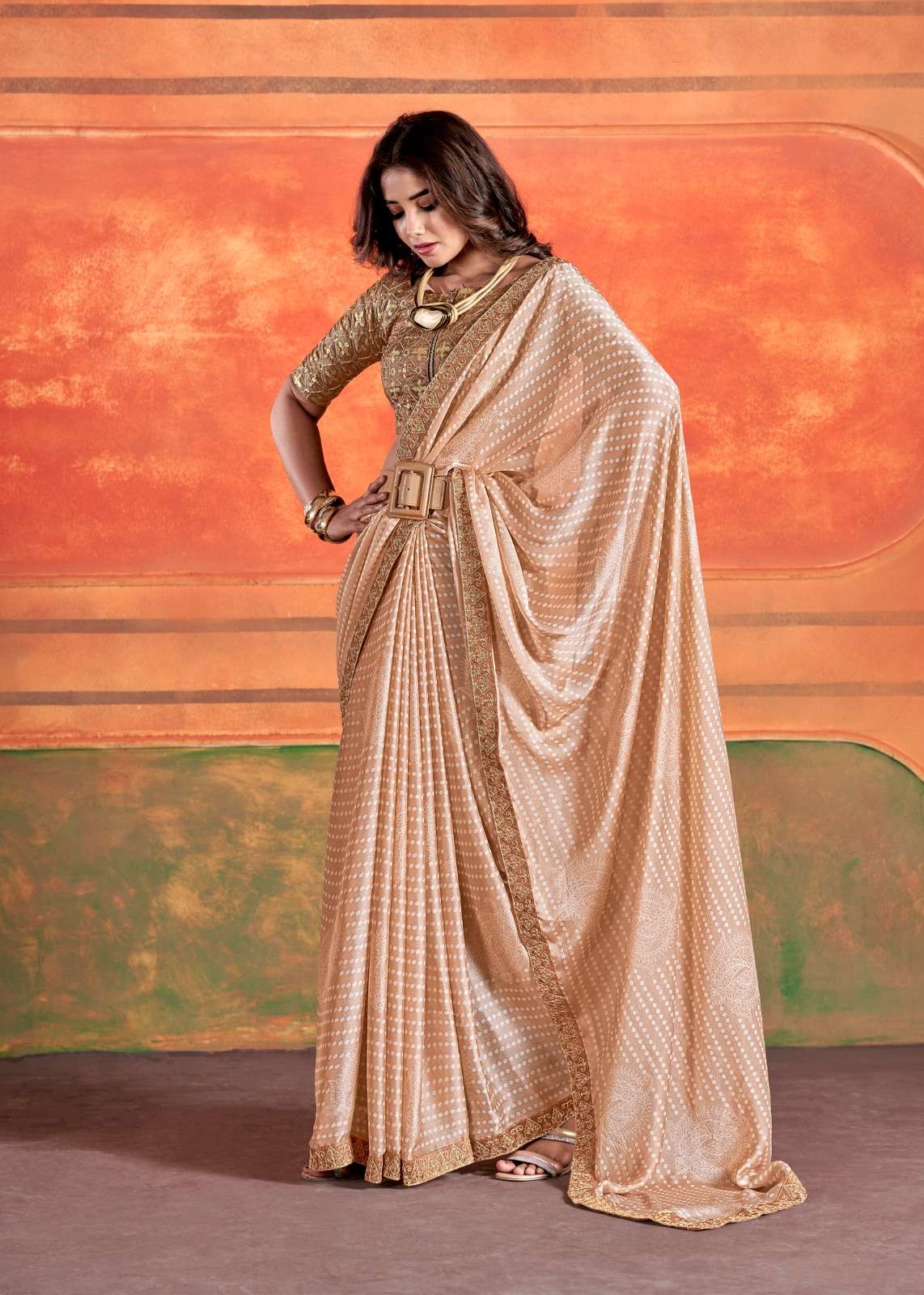 Stavan Pihu Chiffon Embroidery Saree Wholesale catalog