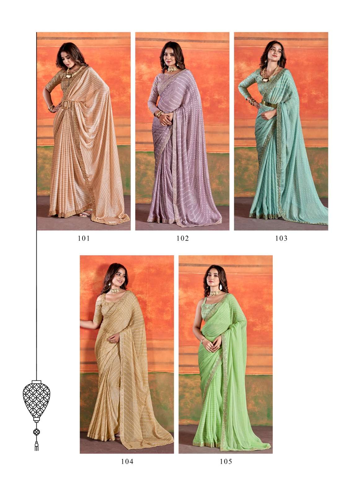 Stavan Pihu Chiffon Embroidery Saree Wholesale catalog