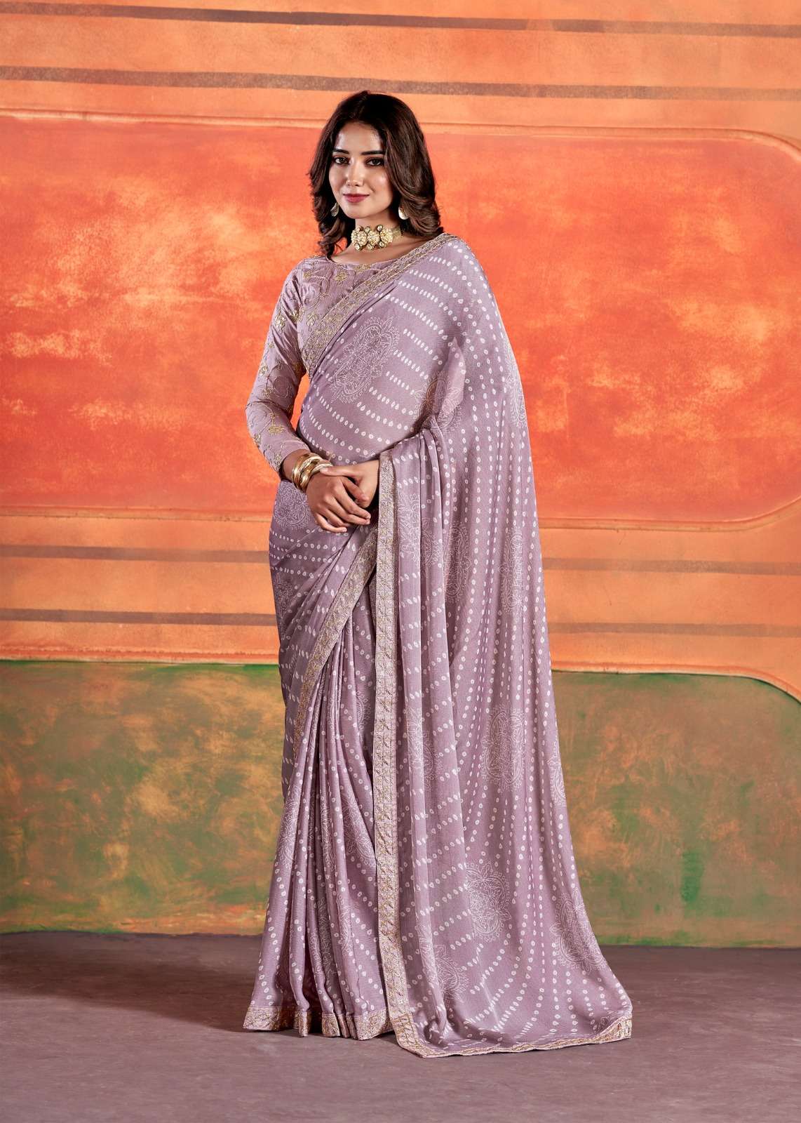 Stavan Pihu Chiffon Embroidery Saree Wholesale catalog