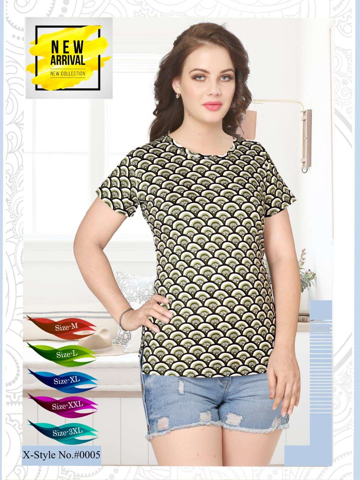 SUMMER SPECIAL VOL.AT05 T-Shirt With Side Cut Wholesale catalog
