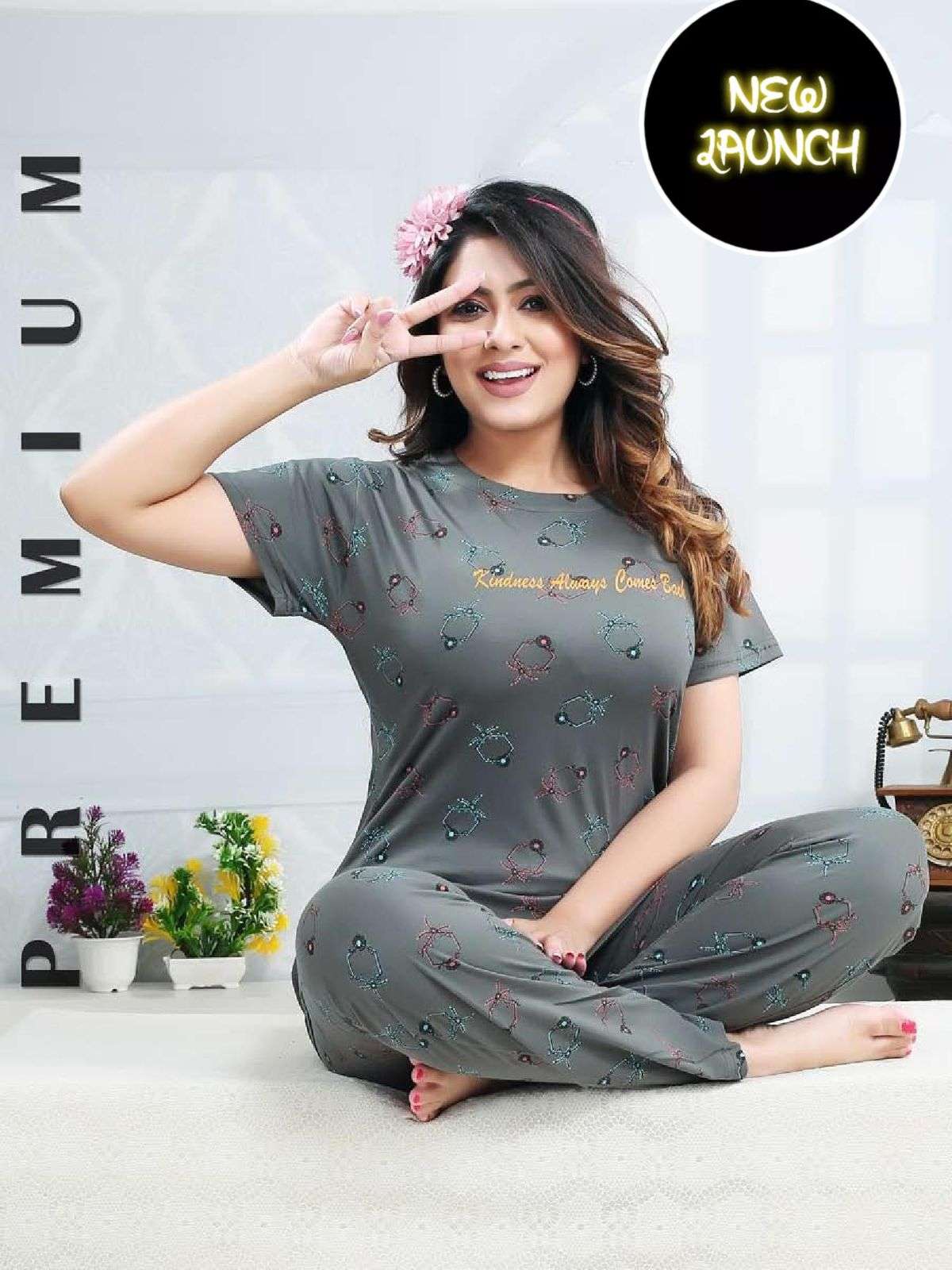 Summer Special Vol D504 Fancy Printed Night Suits Wholesale catalog