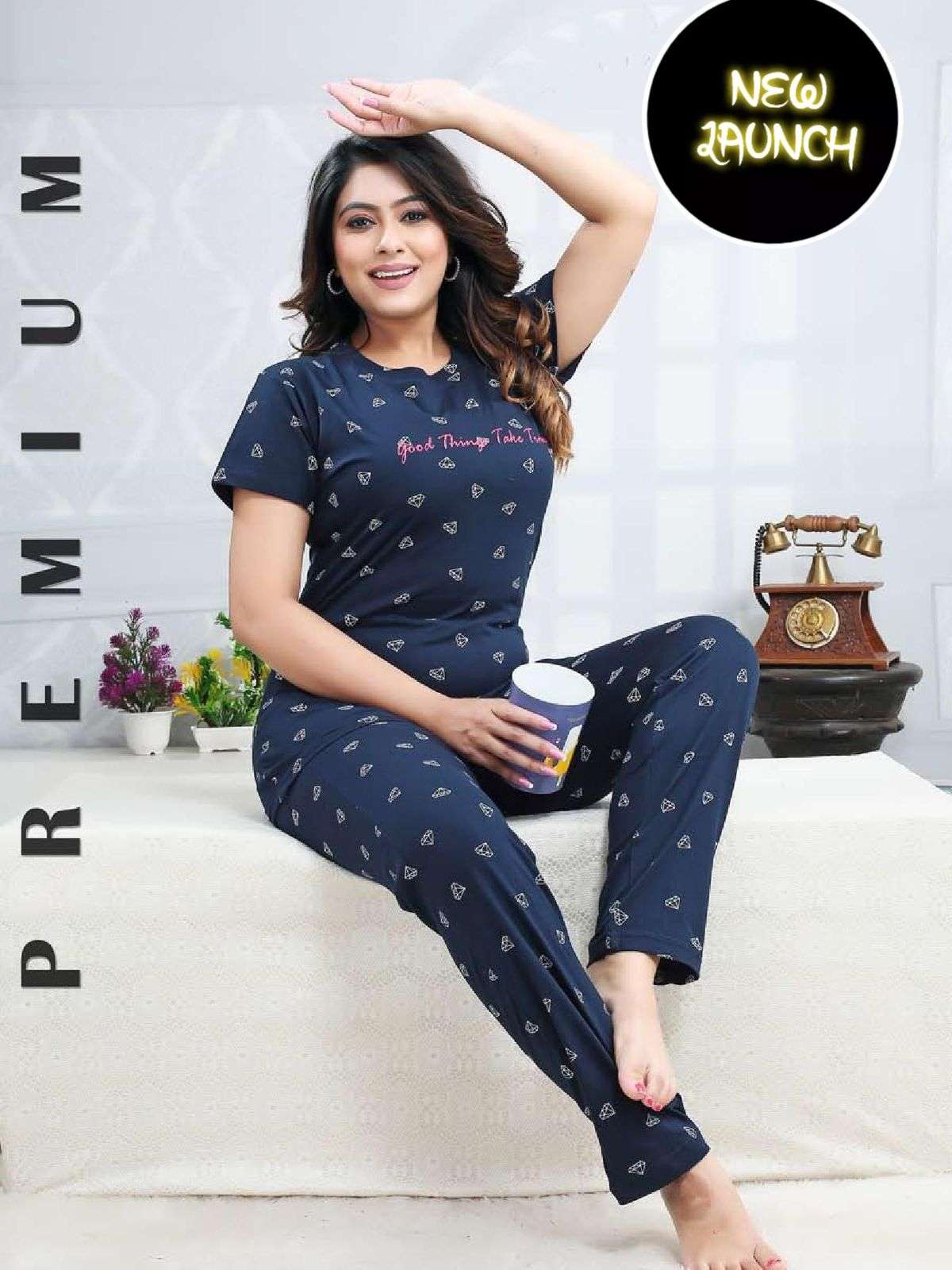 Summer Special Vol D504 Fancy Printed Night Suits Wholesale catalog