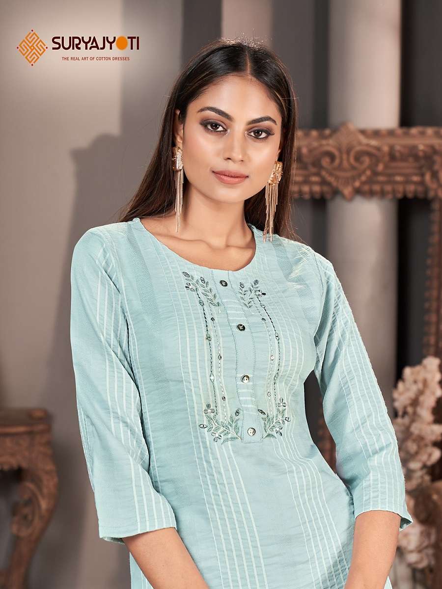 Suryajyoti Nirja Sunlight Vol 2 Heavy Rayon Kurti Wholesale catalog