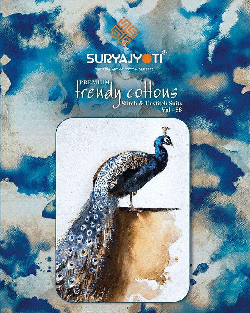 Suryajyoti Trendy Cotton Vol-58 -Dress Material -Whole Catalog