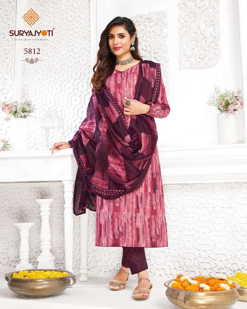 Suryajyoti Trendy Cotton Vol-58 -Dress Material -Whole Catalog