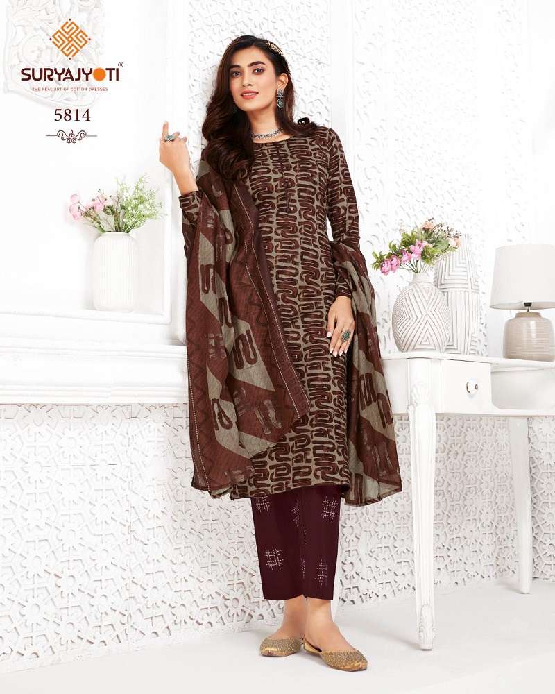 Suryajyoti Trendy Cotton Vol-58 -Dress Material -Whole Catalog